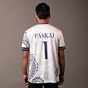 YOURJERSEY Men Polyester Real Dragon Football Club Regular Fit Jersey|Fully Customizable & Personalized Sportswear Featuring Your Name and Number for Ultimate Fan Experience White Edition gallery image