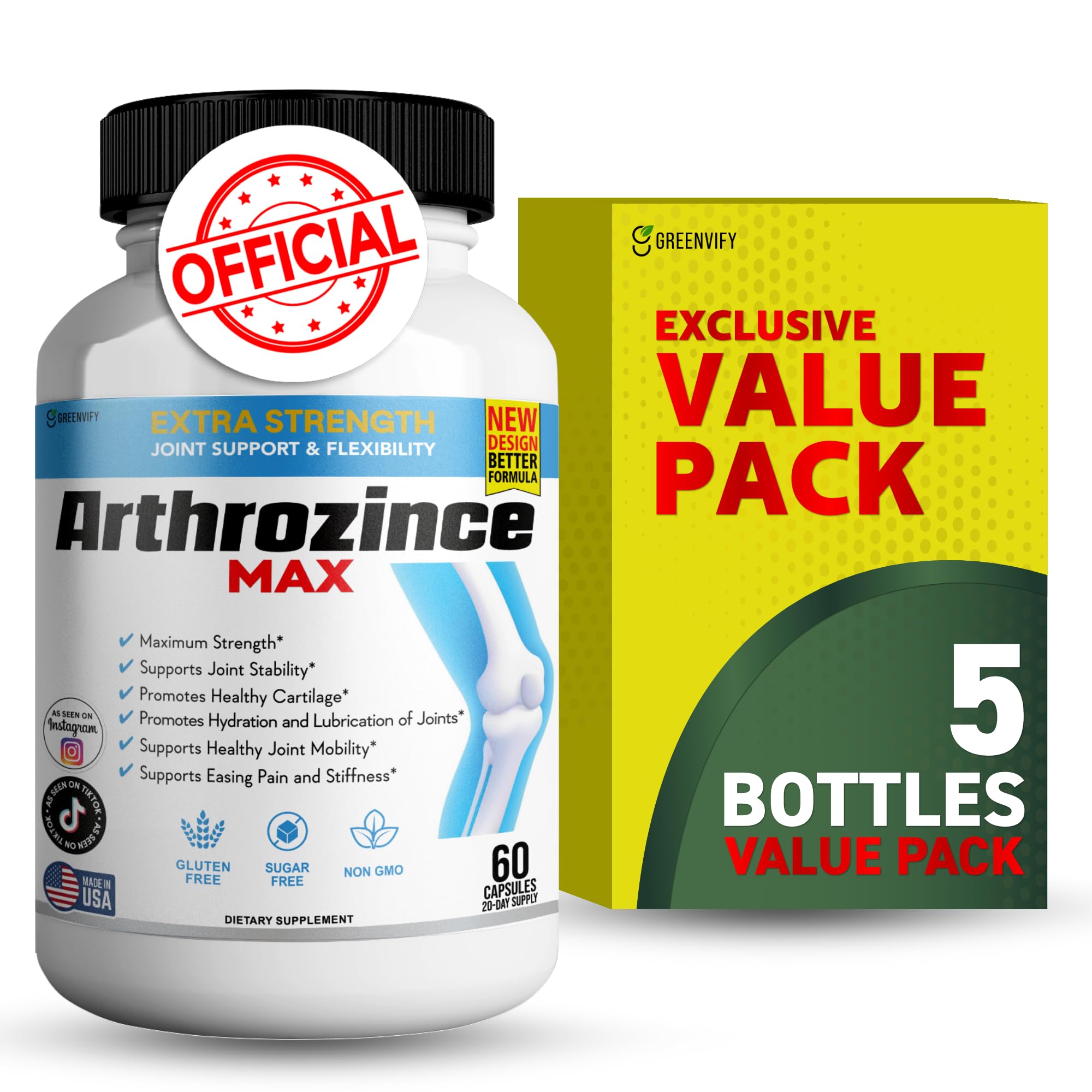 Arthrozince Max - Advanced Daily Formula (Pack of 1) — Amazon image 11