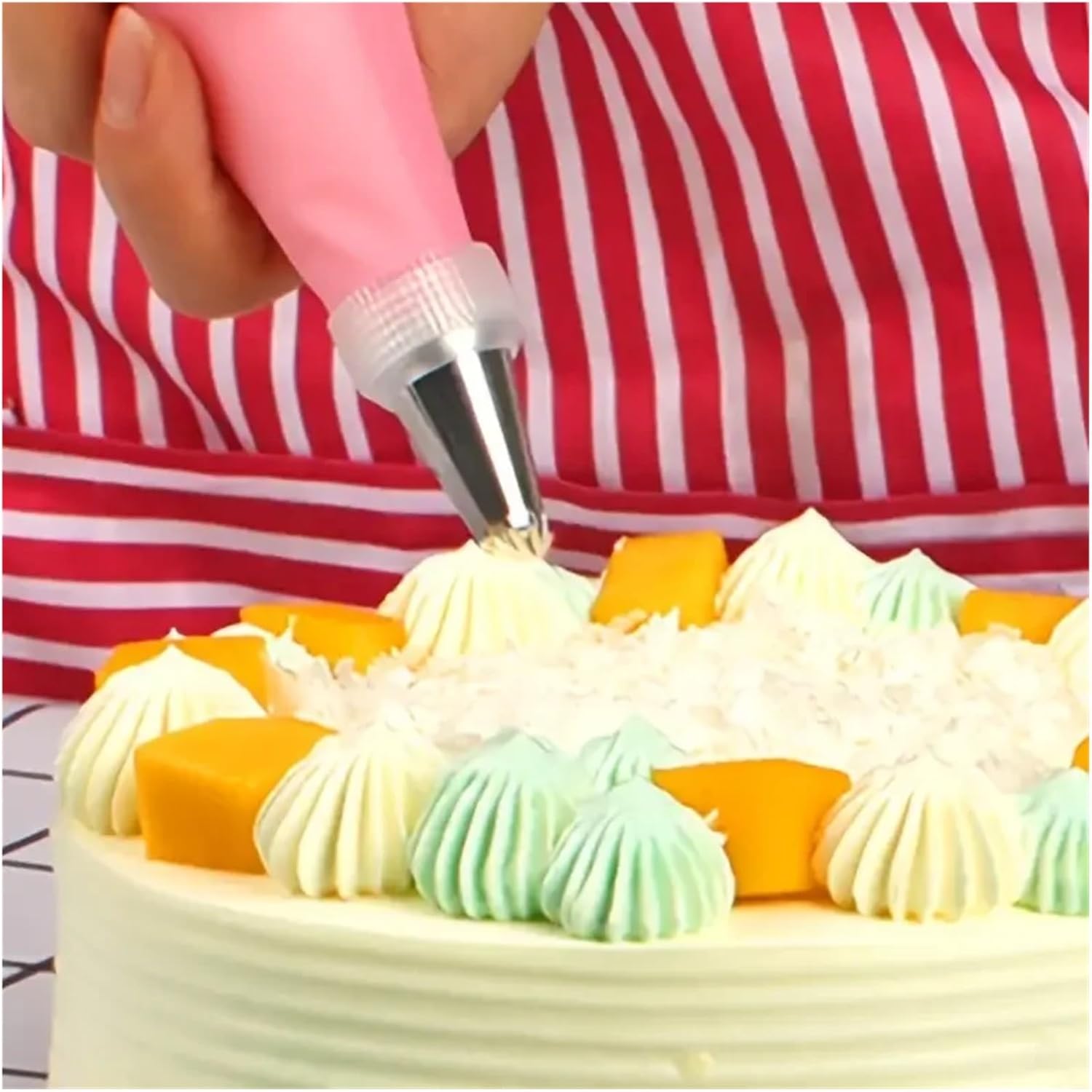 48pcs Small Piping Nozzle-Stainless Steel Cake Decorating Tips For Buttercream, Royal Icing,Cupcakes&Cookies Baking Pastry Toolsac