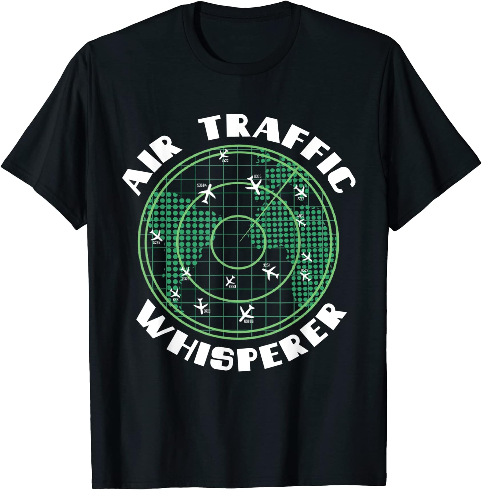 Air Traffic Controller Whisperer Tracking Flight Radar T-Shirt