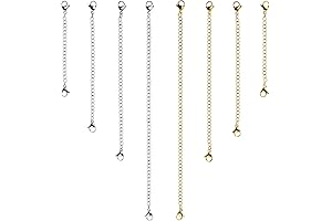 The Ultimate Layering Solution: 8 Piece Stainless Steel Necklace Extender Set