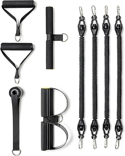 Miniatura 3 de Juego de bandas de resistencia ajustables para pedales, equipo de gimnasio en casa para entrenamiento de cuerpo completo, bandas de ejercicio