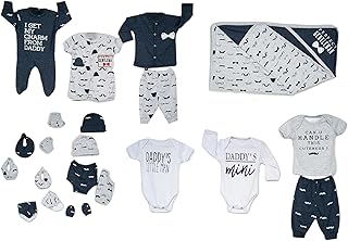 طقم ملابس مزين بأشكال مطبوعة للأولاد، عبوة من 2 قطعة من جوكي ام ام