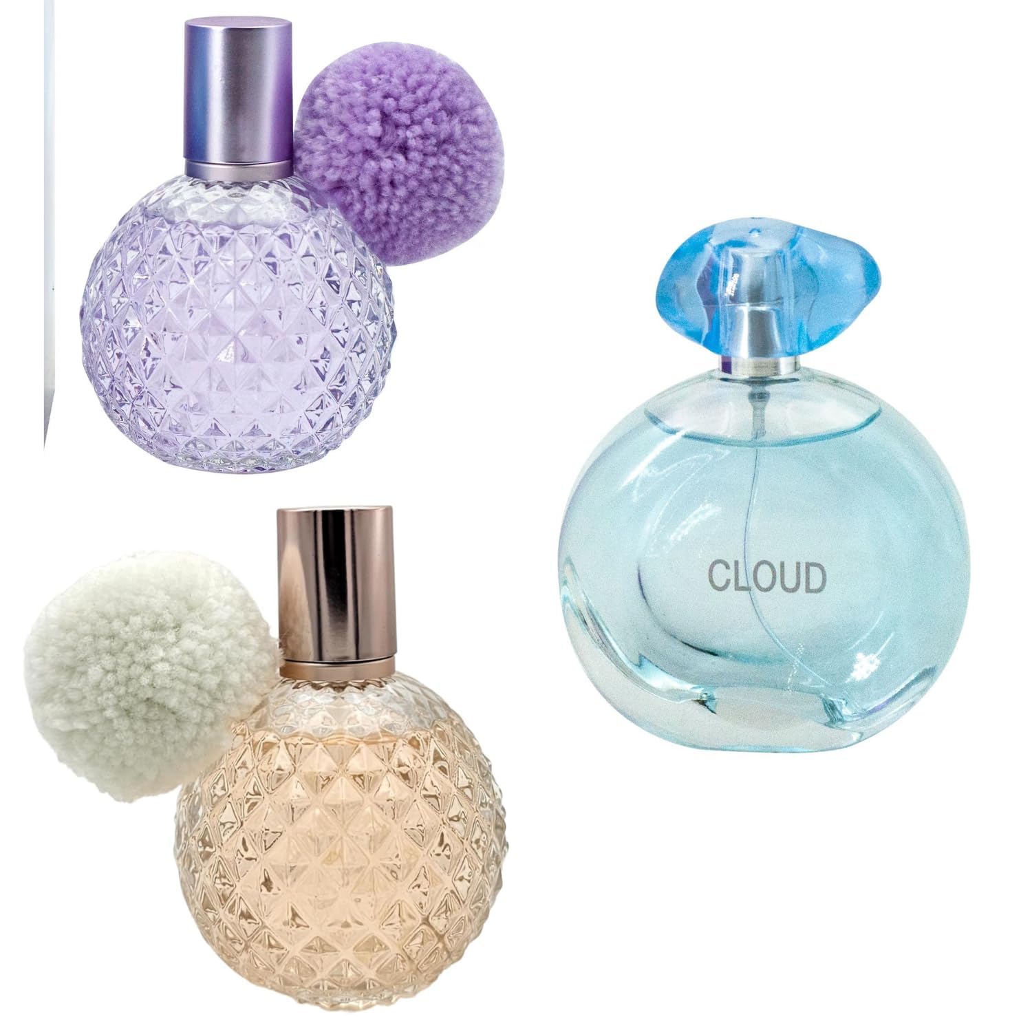 Moon Girl, Cloud, A Girl Perfume Gift Set, Eau de Parfum Spray, 3.4 FL OZ Each, Pack of 3 Fragrance for Women