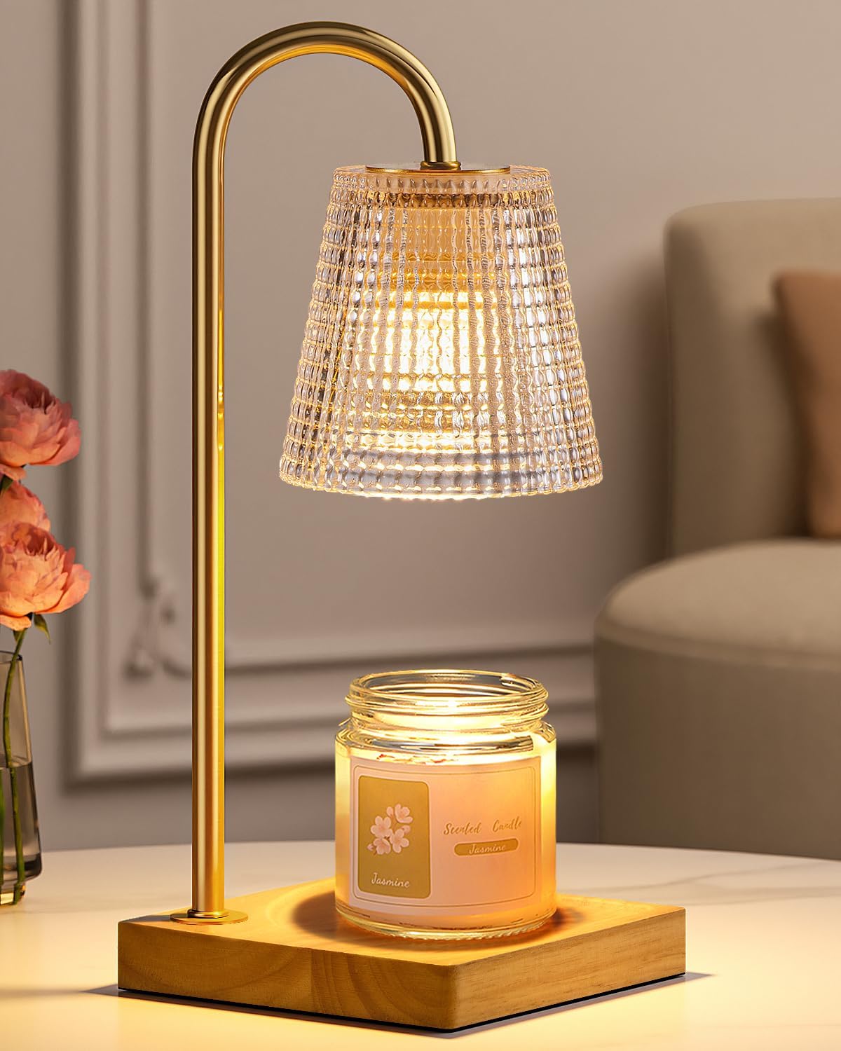 Candle Warmer Lamp with Timer Dimmer,Christmas Birthday Gifts for Women Mom,House Warming Gifts New Home Room Decor,Vintage Wax Warmer for Scented Wax Jar Candles