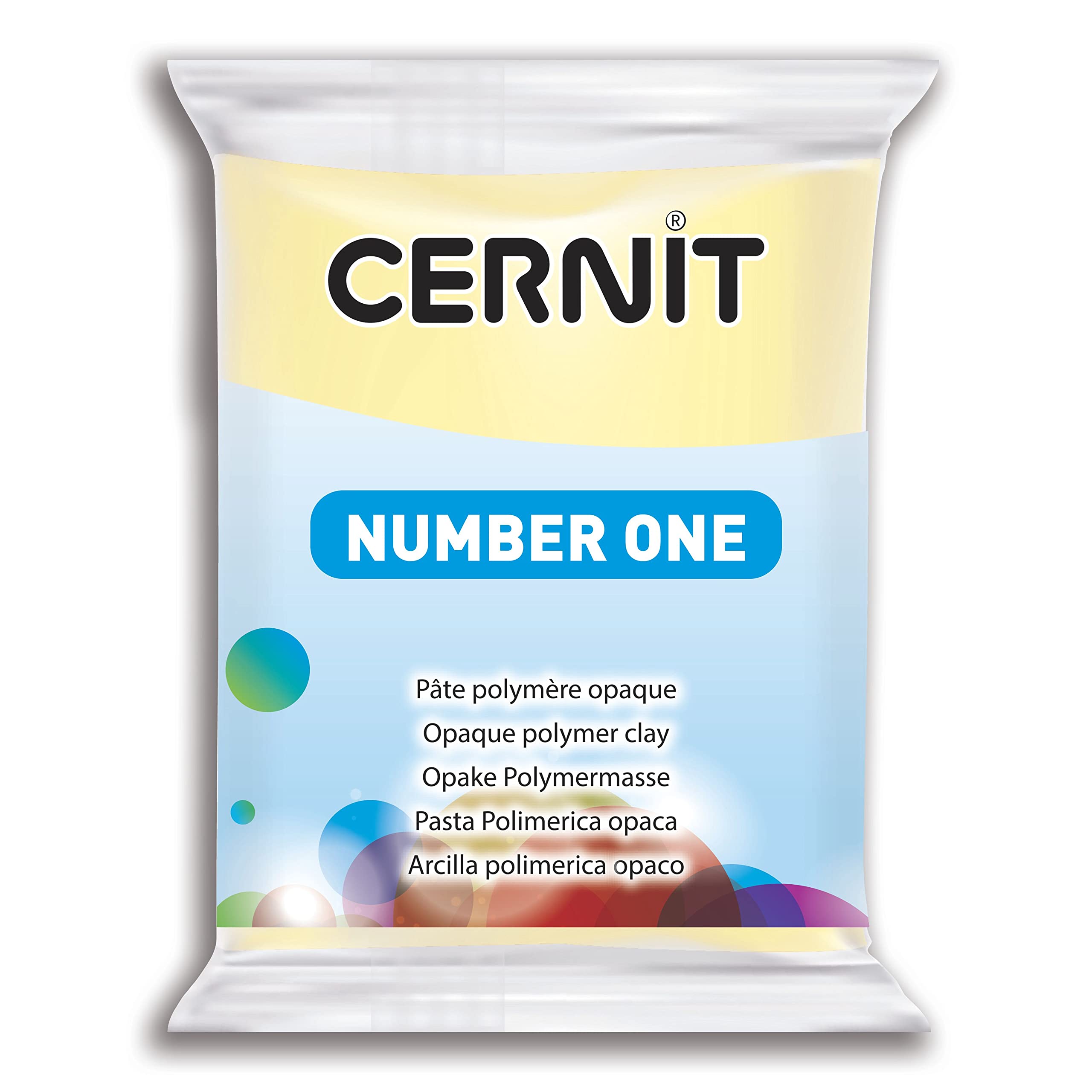Cernit Vanilla Polymer Clay - 56g Block -1