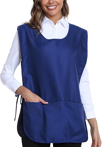 Argstar Unisex Waterdrop Cobbler Apron with 3 Pockets for Women/Men