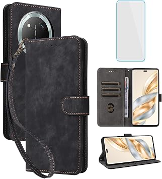 RFID Wallet Phone Case for Honor X9C 5G/Magic7 Lite 5G Magic7Lite Black