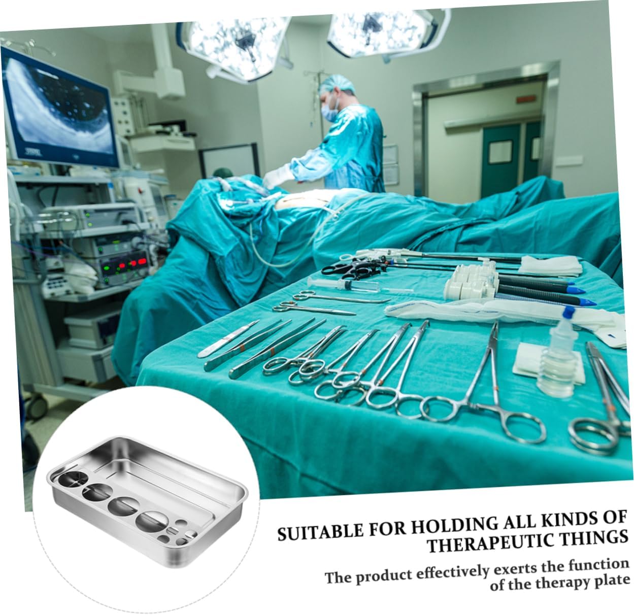 Clinical Instrument Tray Tool Tray Infusion Stainless Steel Platter Mirror Polished