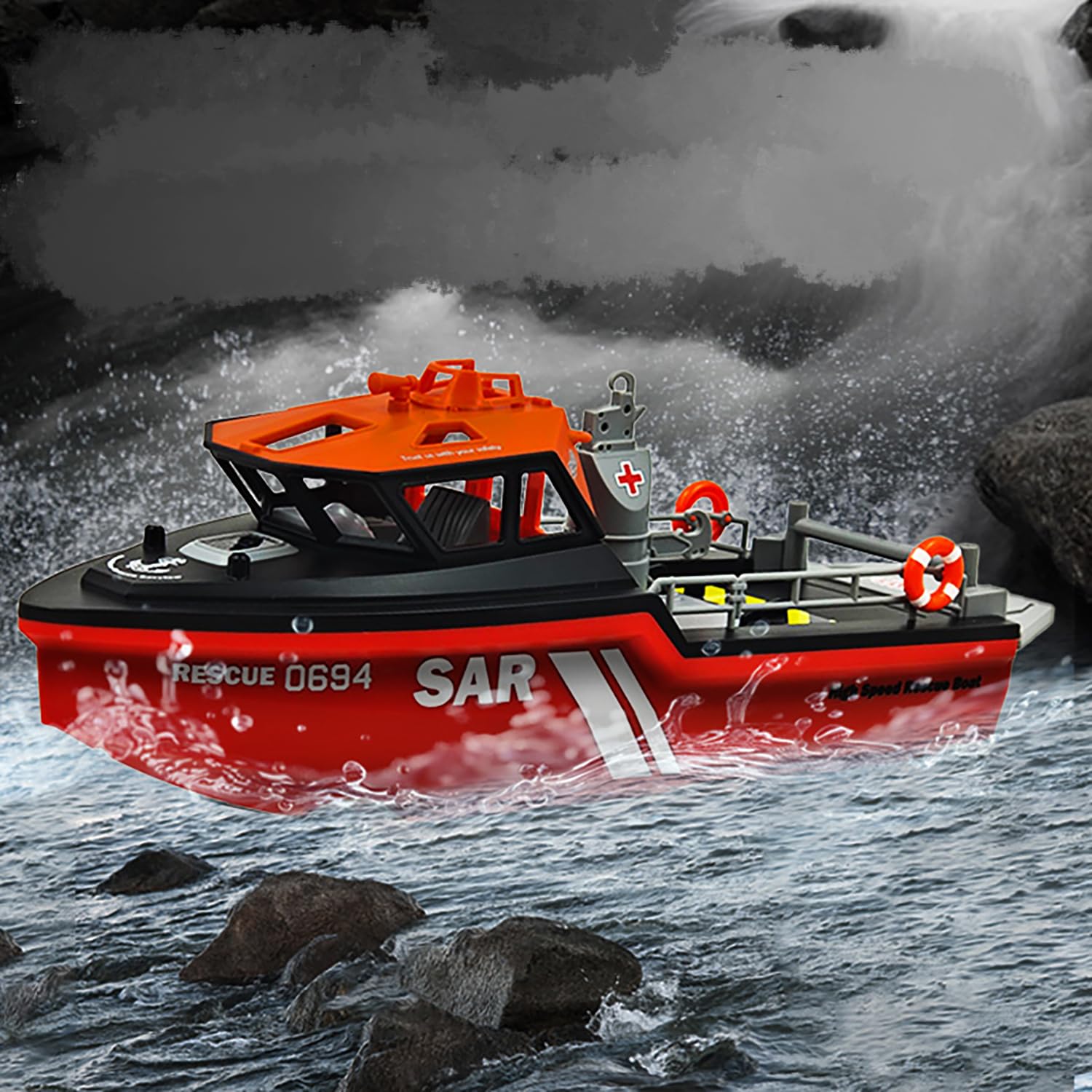 Amazon.com: Ssccgym RC Jet Boat Remote Control Boat Port Tugboat