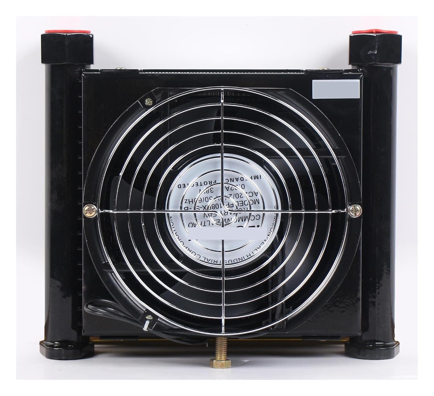 AF0510 AJ0510 Mini Hydraulic Air Cooler 10L/min Air-Cooled Oil Radiator Plate Heat Exchanger with Electric Fan Efficient Shock Absorption(DC12)