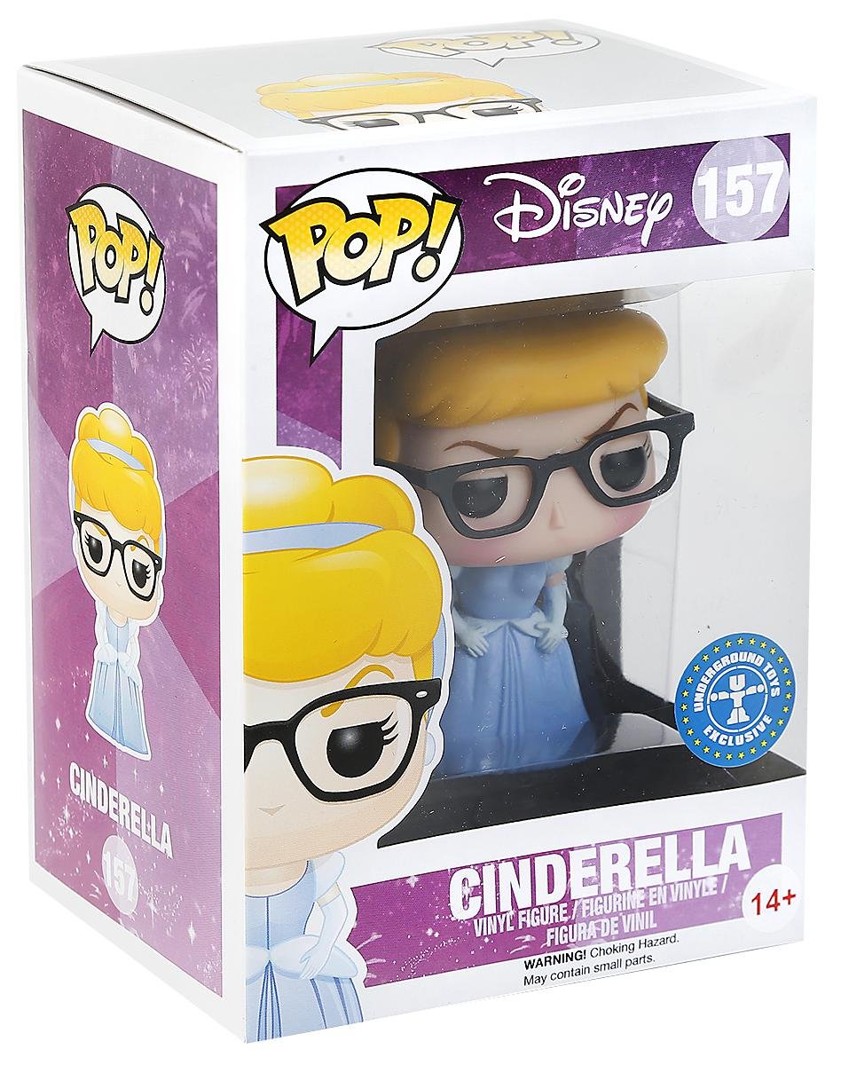 Funko 6994 - Disney, Pop Vinyl Figure 157 Cinderella Nerd, 10 cm