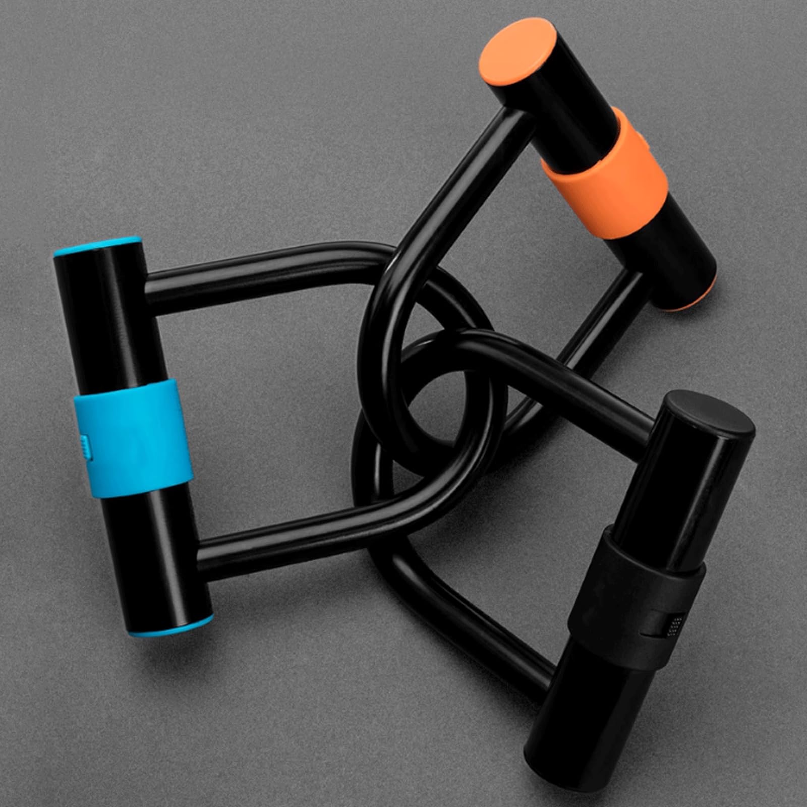 Blocco antifurto Lucchetto a U spesso in acciaio legato con copertura in PVC Mini lucchetto tipo U Blocco ruota bici Blocco freno a disco per scooter ATV Bici elettriche Motociclo