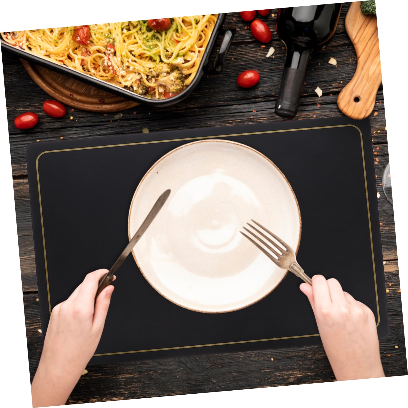 Alipis 4pièces Sets de Table Décoratifs Lot pour Cuisine ou Salle à Manger Design Simple et Résistant