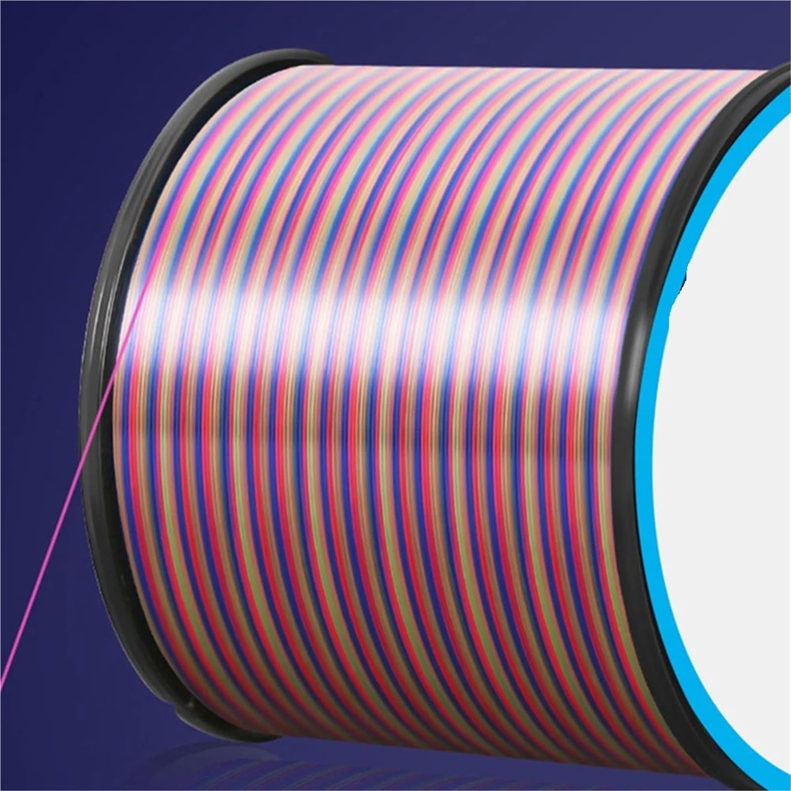 Ligne de pêche Solide en Nylon monofilament Multicolore, 500M 1000M 3000M(Multicolor,3000M-0.400-28LB)