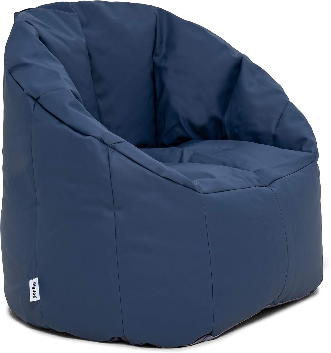 Big Joe Milano Outdoor Weatherproof Bean Bag Chair, Navy Marine Vinyl, UV Protected Weather Resistant Fabric, 2.5 feet Navy Marine Outdoor Milano Blazer