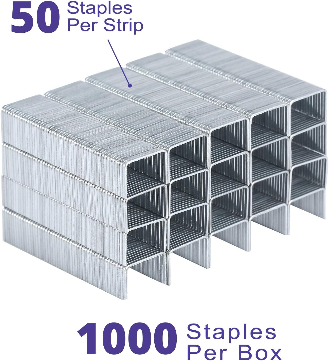 Mr. Pen- Staples for Staple Gun, Light Duty, 5/16 Inch, 8 mm, 1000/Box, 1 Box, Staples for Stapler Gun, Staple Gun Staples, Staples for a Staple Gun, Fine Wire Staples, Only for Mr. Pen Staple Gun Use