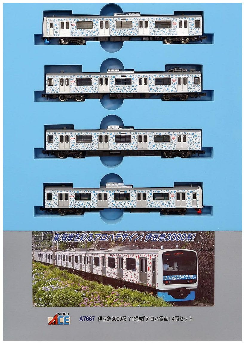 Micro Ace A7667 Izukyu 3000 Series Y1 Organized Aloha Train 4-Car