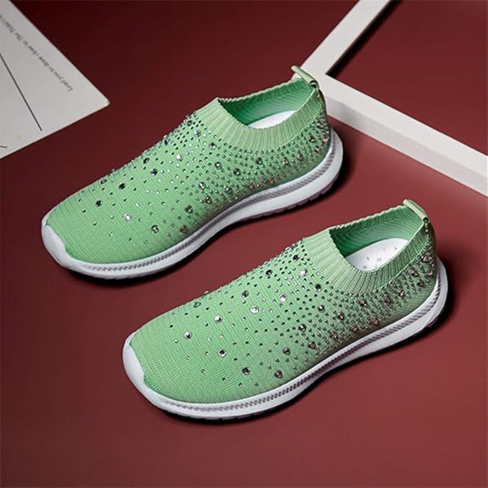 Zapatos Ortopédicos para Mujer,Zapatos Mocasines De Malla con Bordados,Corte Ancho,Zapatos De Cuña para Caminar,Casuales,Moda,Antideslizantes