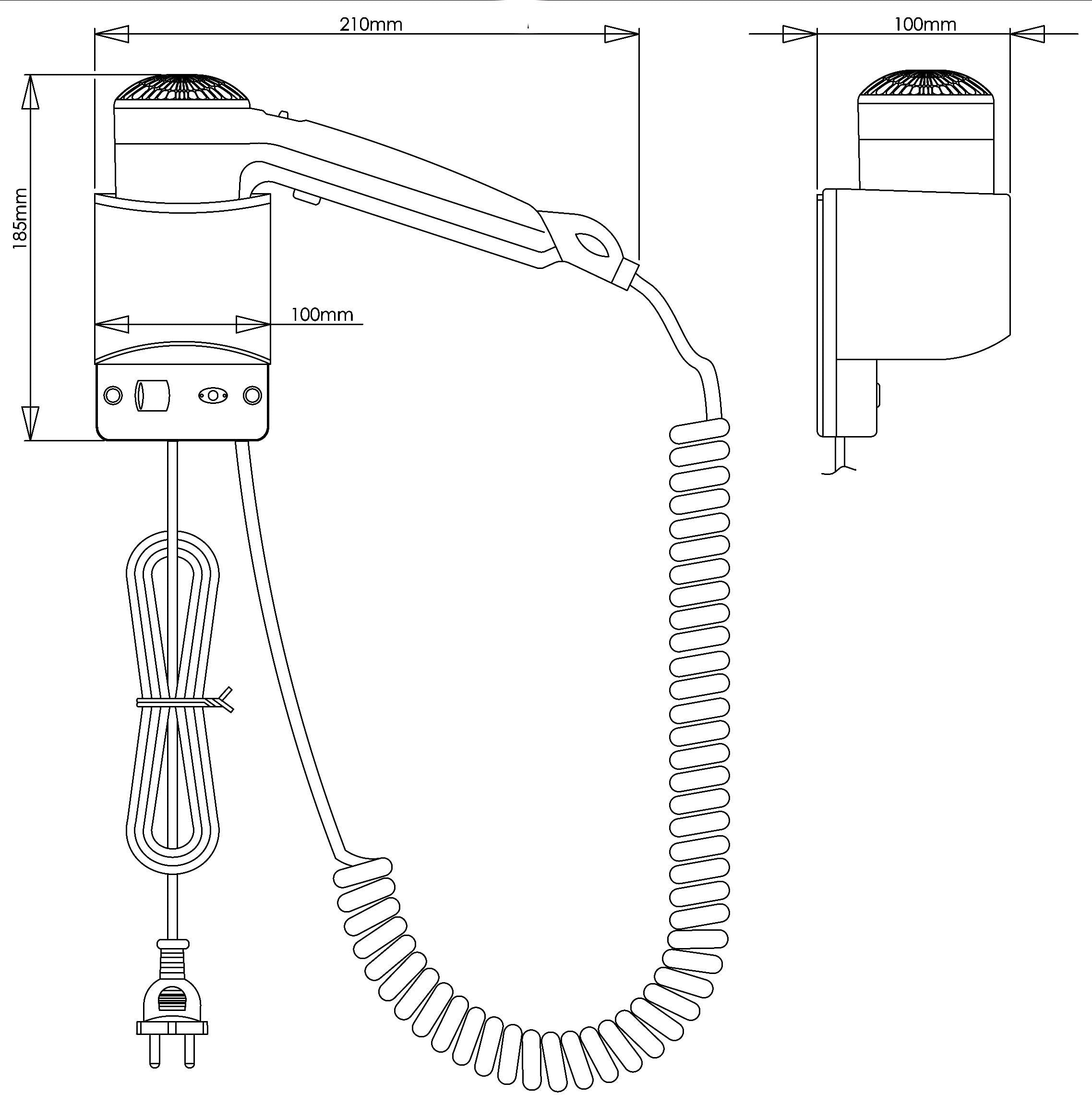 Mediclinics - Secador Lateral Blanco Con (SC0020)