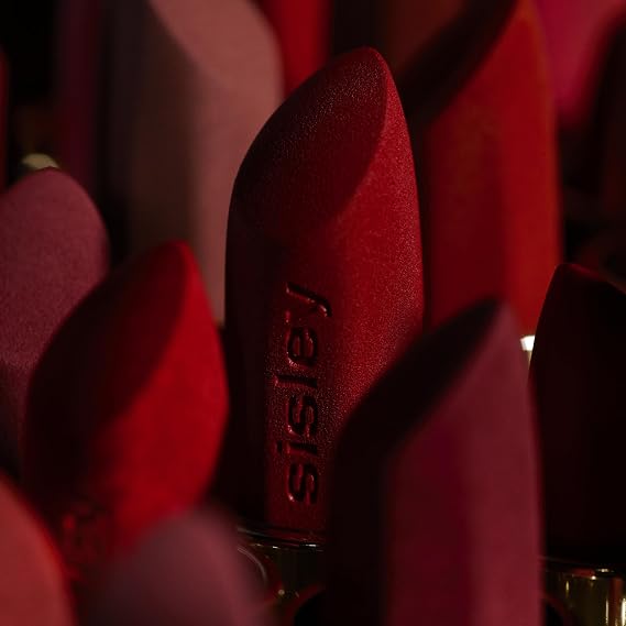 Sisley Paris Phyto-Rouge Velvet, 41 Rouge Flame - Bold Matte Lipstick - 8-Hour Wear, Buildable Coverage, Creamy Texture - Plumps, Smooths, Hydrates & Protects Lips