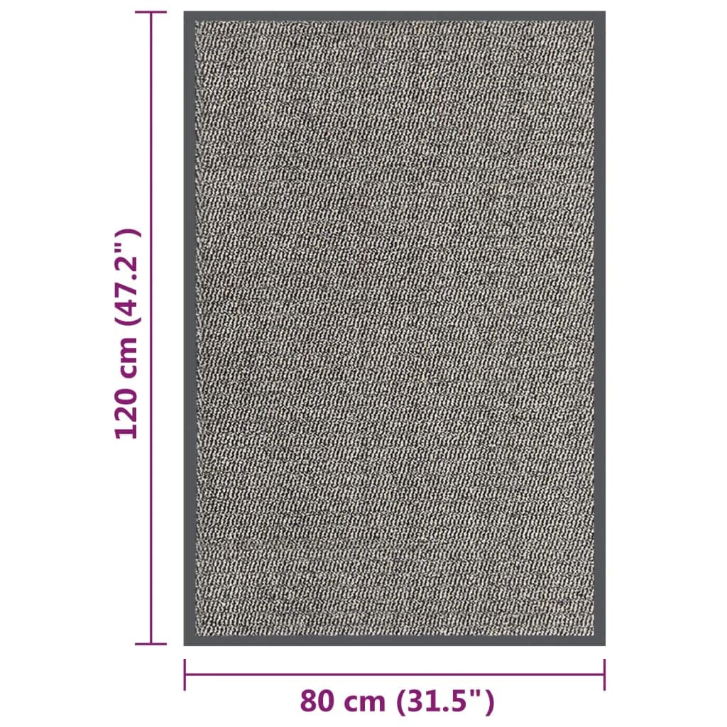 Paillasson-Décor-Paillasson Tufté 80x120 cm Marron Clair