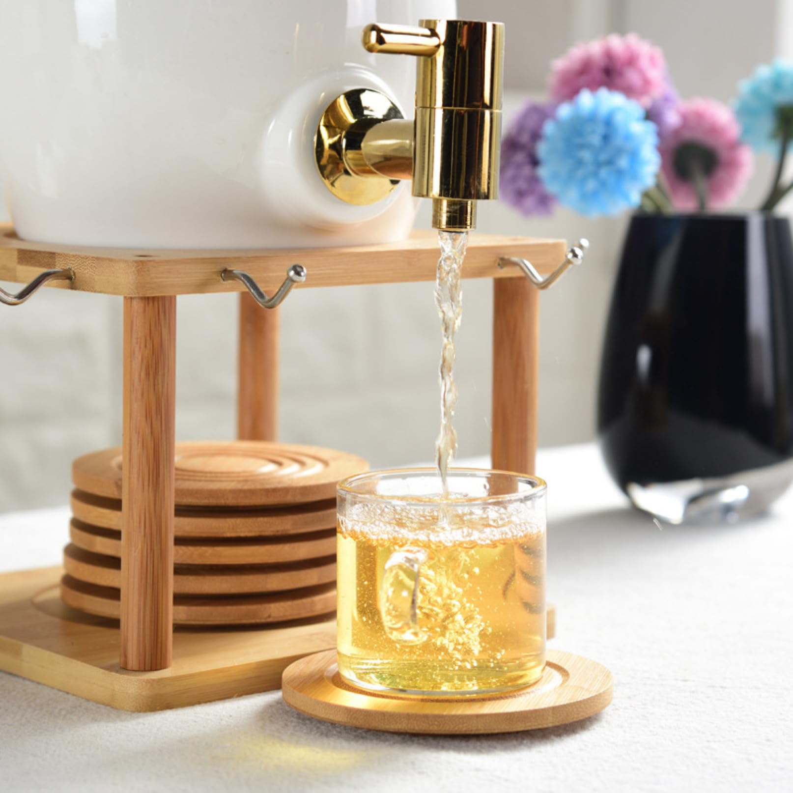 楽天市場】ファミリーサーバーセット 木台付 磁器 焼酎サーバー 梅酒