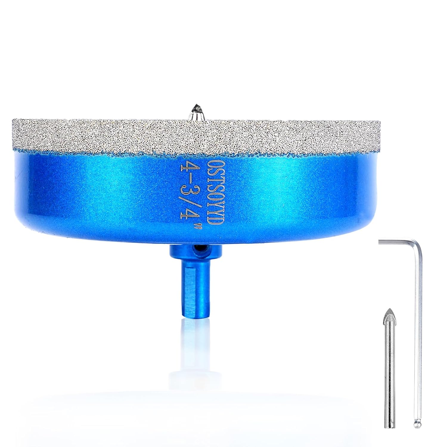 Diamond Tipped Hole Saw Set, 5" Diamond Hole Saw Bits with Pilot Drill Bit Accurate Drilling for Porcelain, Tile, Ceramic, Granite, Stone,Glass 125mm