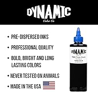 Vista 5 de Botella de tinta triple negra Dynamic Color Co, 8 onzas
