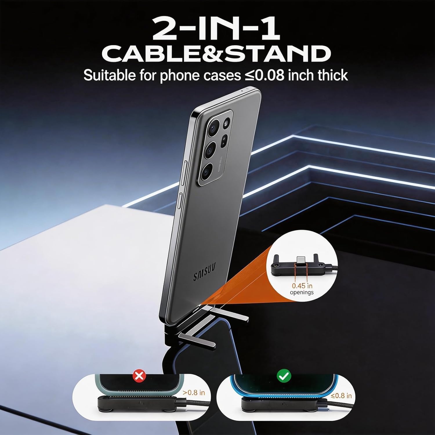 Wefly 240W Fast Charger & Phone Stand - USB-C -4