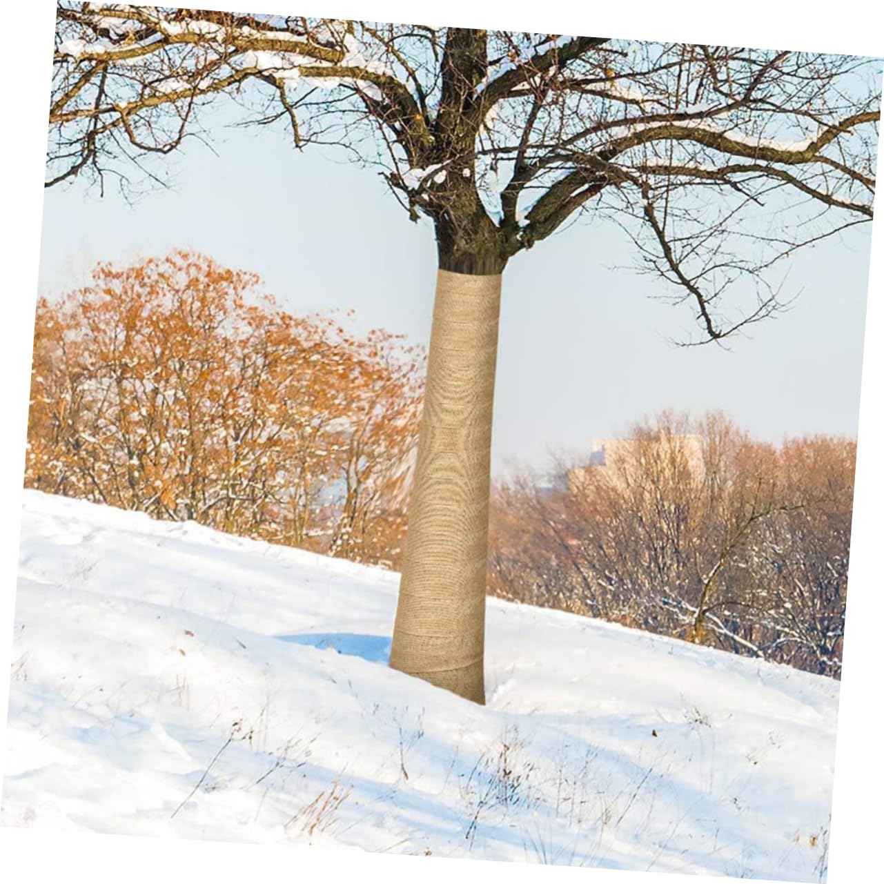 Abaodam 4 Piante Involucro Protettivo in Juta per Piante Resistente al Freddo Allumidità per Giardinaggio Agricoltura