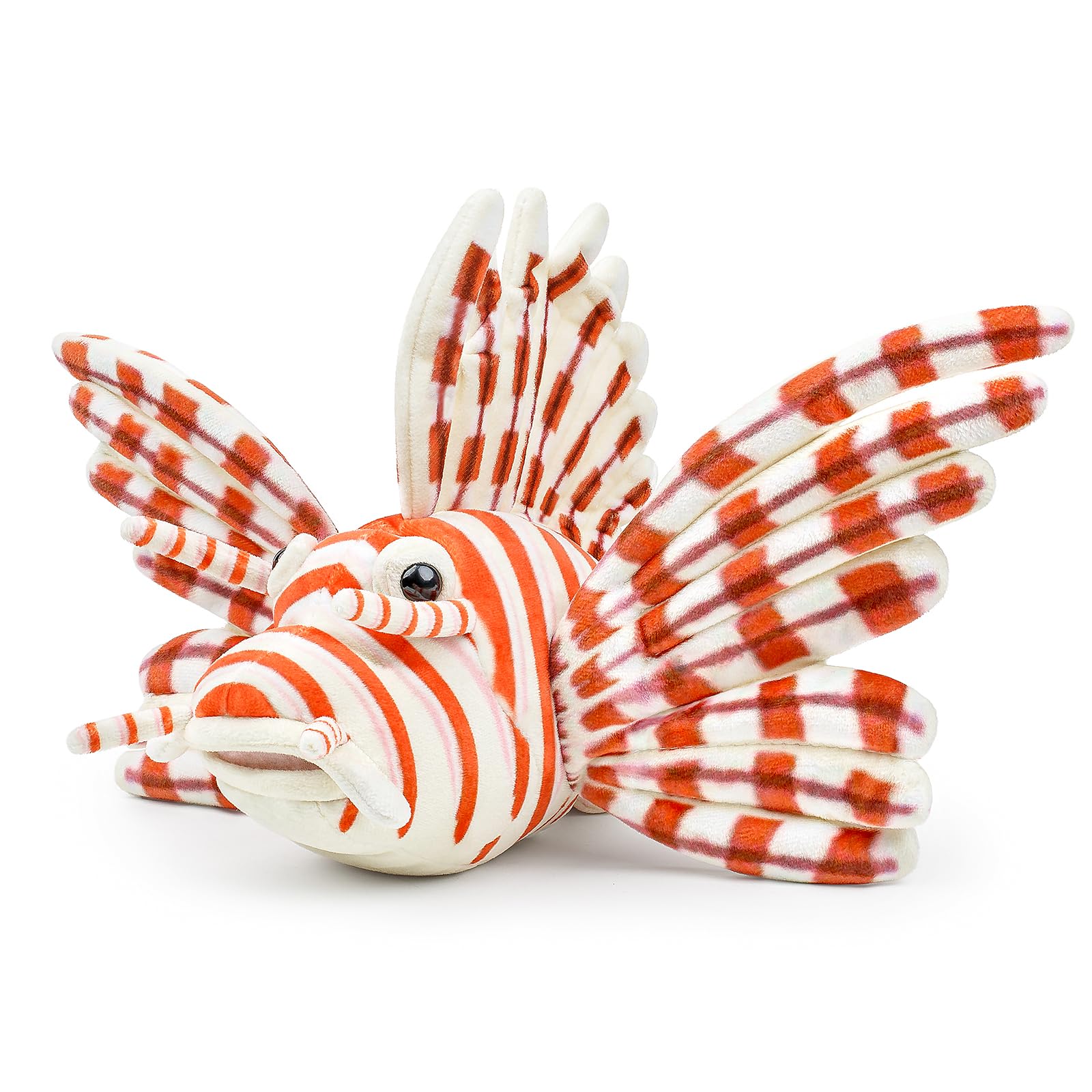 RLOMUTE lionfish Plush Toy Realistic Stuffed Animal Super Soft Fish Cute for Birthday Party Favors Companions Bedroom Car Home Decor Collectible Gift for kids Boys Girls 10.2 Inch Red — image 1