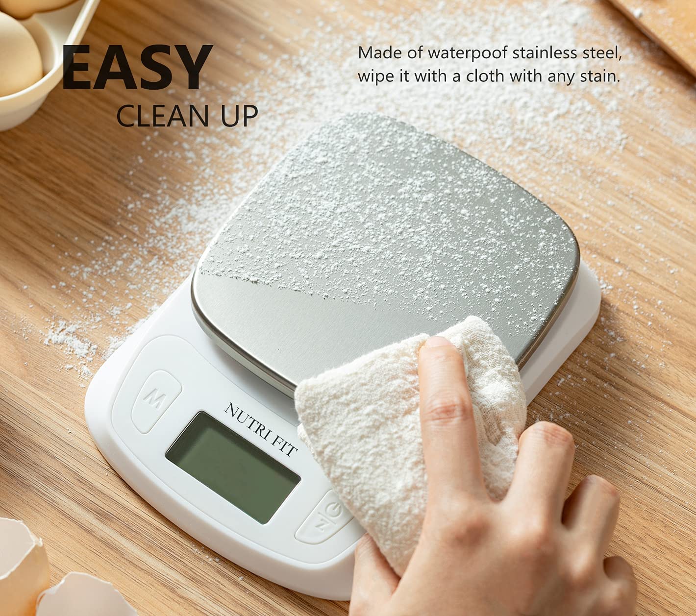 Easy Clean Up of NUTRI FIT scale