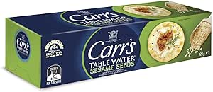 Carr S Table Water Crackers Sesame Seeds Pack de 4 (4 x 125 g) : Amazon ...