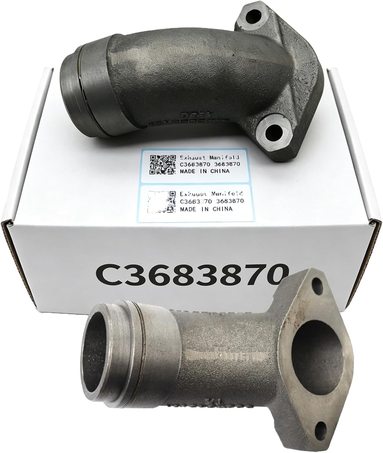 2PCS Pipe 3683870 C3683870 Fikowjs Compatible with Cummins B5.9 ISX ISX12 ISX15 QSK60 QSN14 QSX11.9 QSX15 X15 Engine