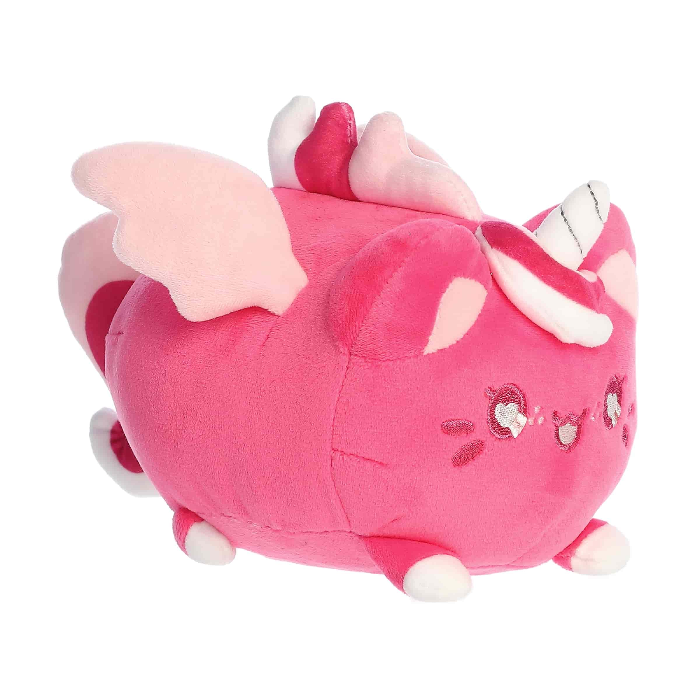Aurora Enchanting Tasty Peach Sweetheart Pegasus Meowchi Stofftier – lustiger saisonaler Plüsch für Kinder und Erwachsene Sammler – perfekt für die Dekoration von Räumen und Valentinstag – Rosa, 21,6