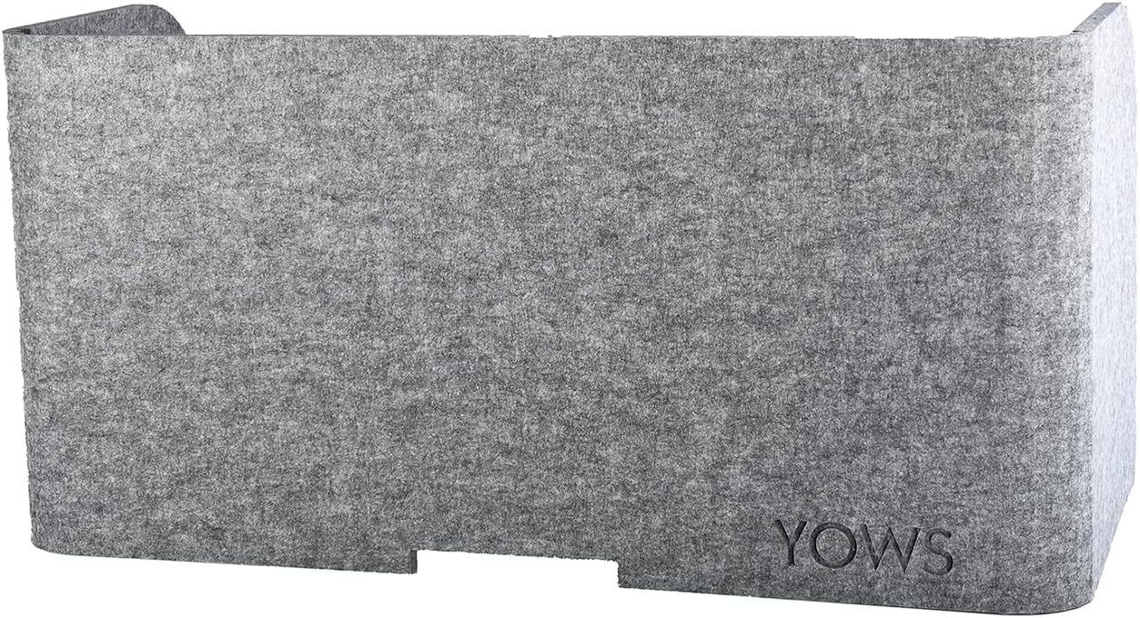 YOWS EcoPet - Acoustic Desk Umbrella - Workplace Divider for Office, School or Home - Quiet and Concentrated Work - Sound Absorber PET Felt - Durable - Study | 80 x 60 x 50 cm