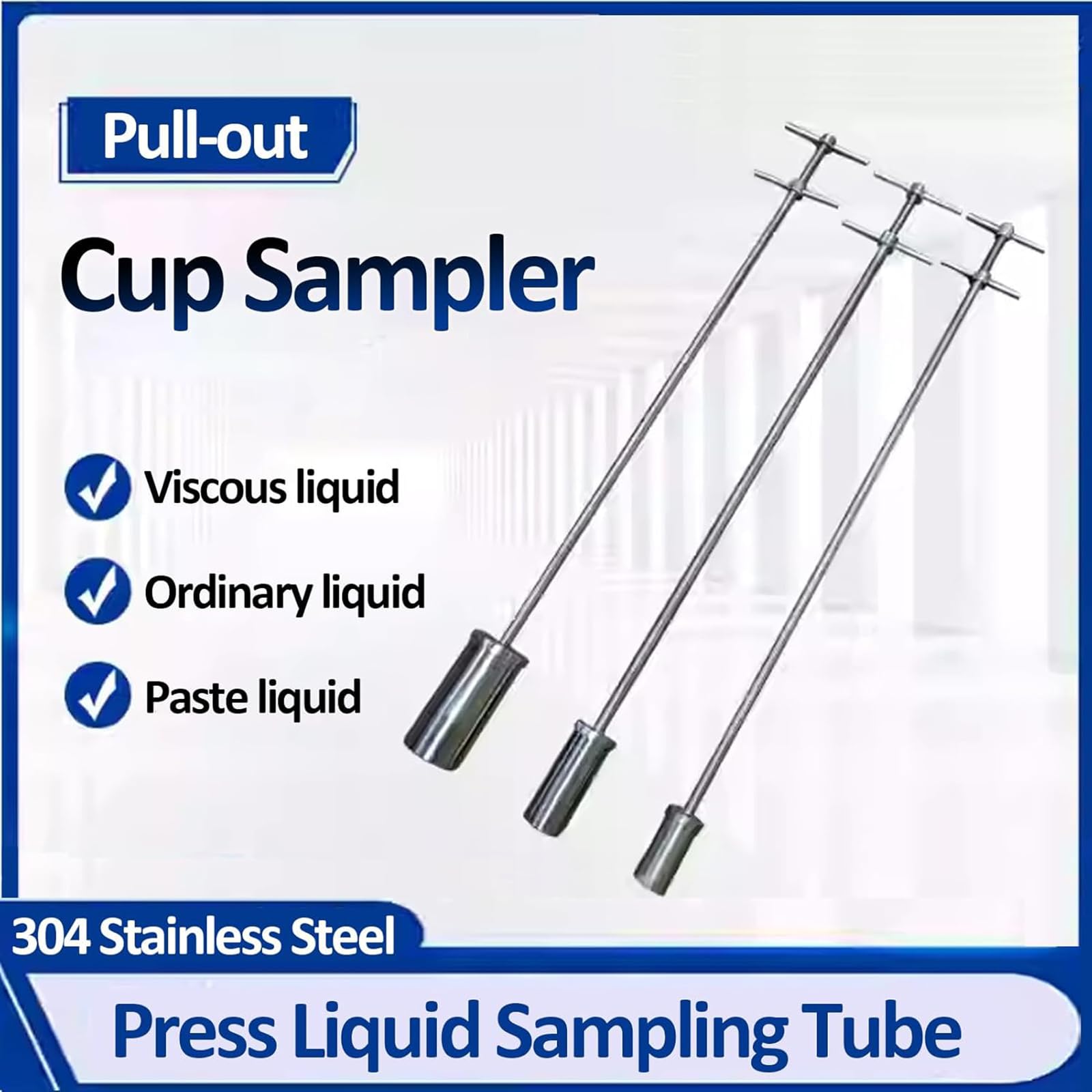 Campionatore Per Liquidi Viscosi Da 100 Ml, Dispositivo Di Raccolta Campioni D'acqua Con Design Antiscivolo, Resistente Alle Alte Temperature, Ideale Per Campionamento In Laboratorio E Industriale