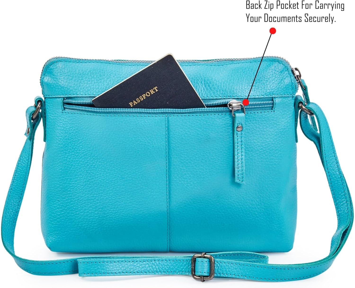 Cochoa Genuine Leather Crossbody Bags for Women Sling Purses Trendy Small Handbags & Shoulder Crossover - Image 5