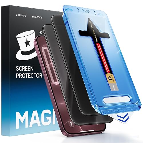 MAGIC JOHN Privacy for iPhone 18 Pro Max Screen Protector 6.9 inch | 2 Pack, Anti-Spy, 9H+ Shatterproof Temper