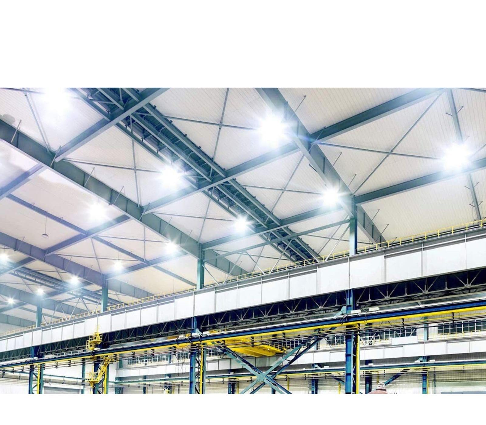 Faro Industriale Led 200W Disco Rotondo UFO IP65 Plafoniera Campana DR