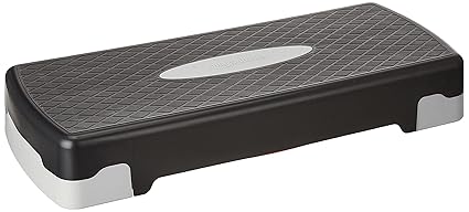 Amazon Basics Aerobic Exercise Step Platform with Height Adjustment