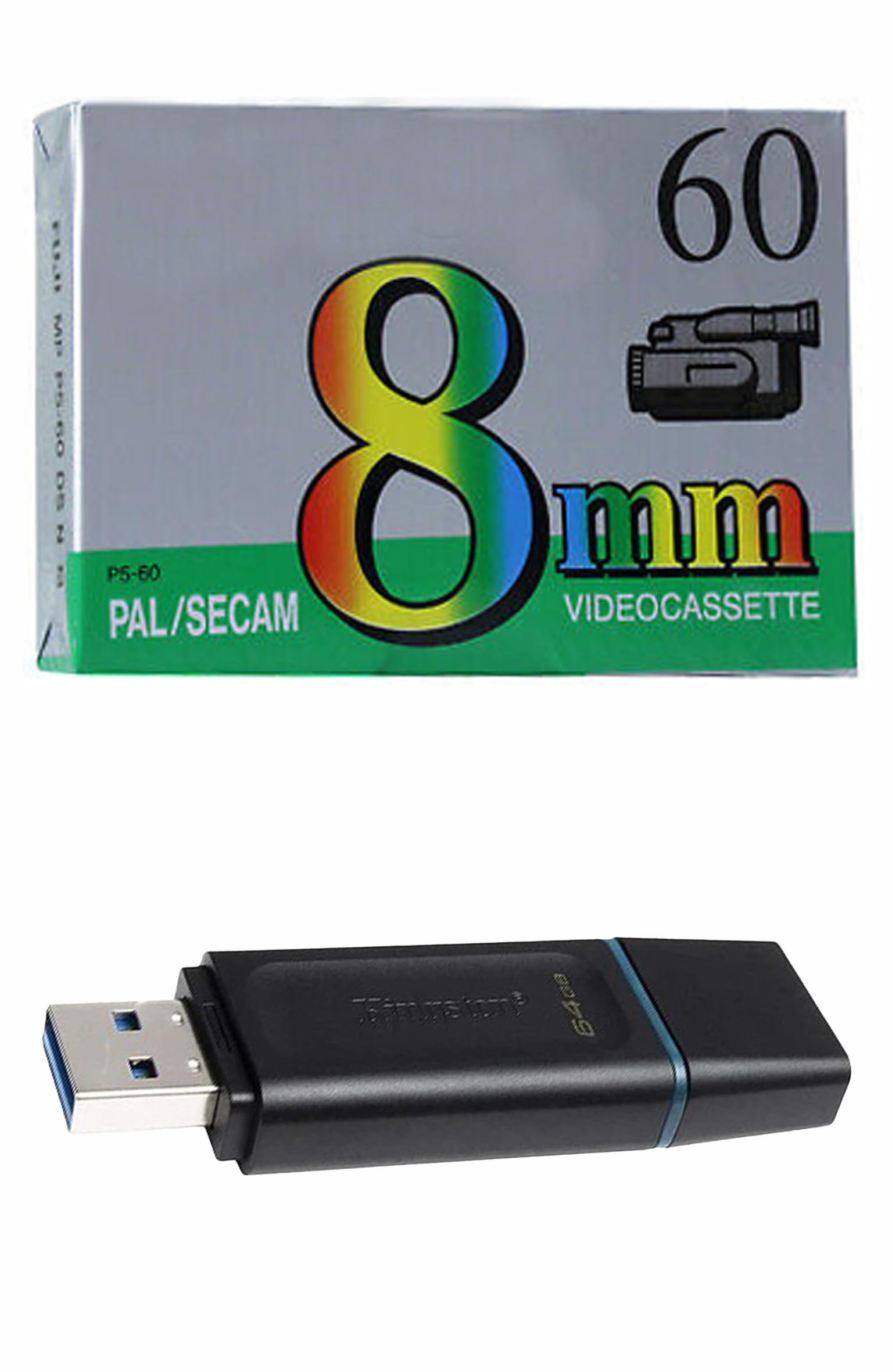 Riversamento, trasferimento videocassetta Hi8 o 8mm su Pendrive o Dvd. (1 VIDEOCASSETTA SU PENDRIVE)