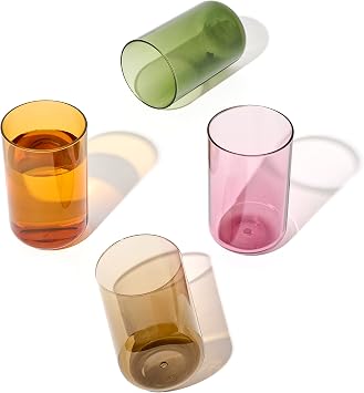TOSSWARE RESERVE 10oz Tumbler - مجموعة الألوان من 4 ، جودة ممتازة ، Tritan Dishwasher آمنة ومقاومة للحرارة أكواب الحفلات غير القابلة للكسر