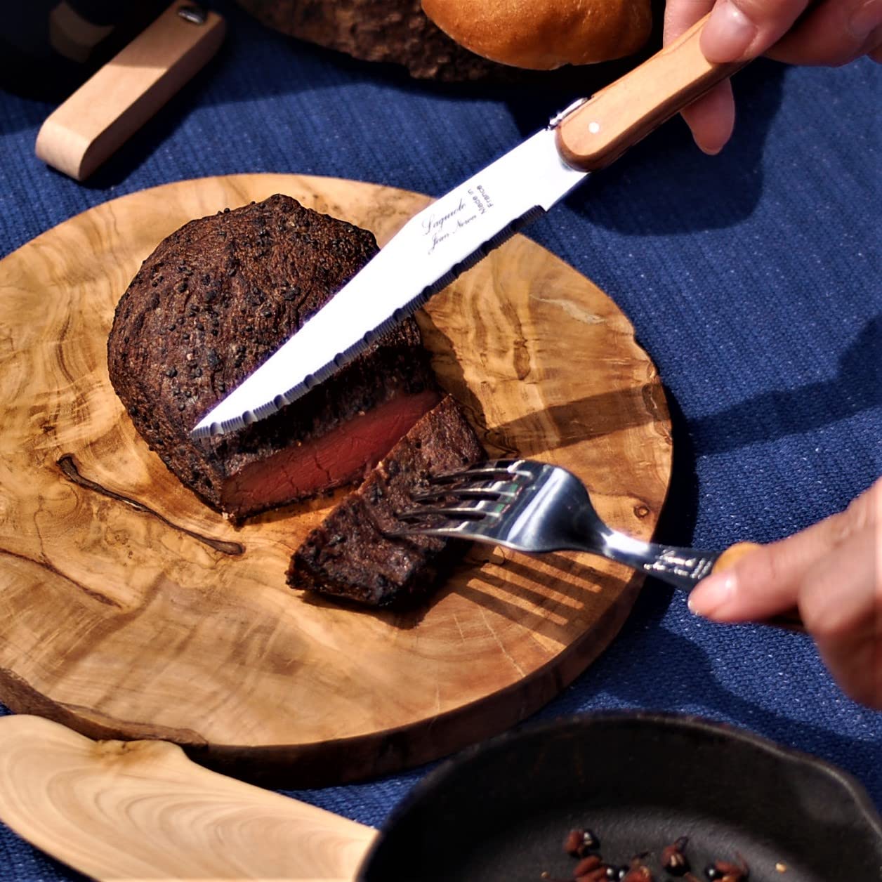 Amazon｜ライヨール オリーブハンドル ディナーナイフ フォーク