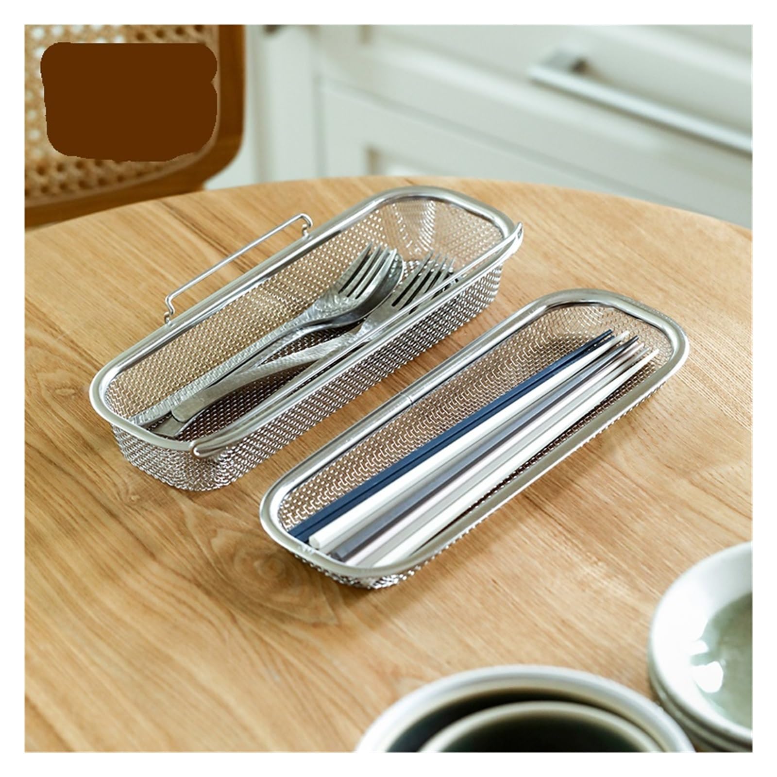 Cesta de lavavajillas, compatible con SHIMOYAMA, 27x11x6cm | Soporte de acero inoxidable 304 para artículos pequeños, reutilizable, 05N3IUG27116A