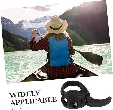 VICASKY Adjustable Paddle Lock Buckle for Kayaks and Surfboards, Black PVC