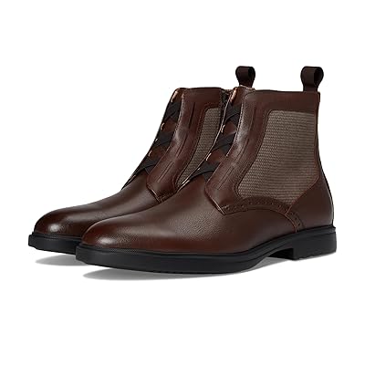 Stacy Adams Thompson Elastic Lace Inside Zip Boots Men