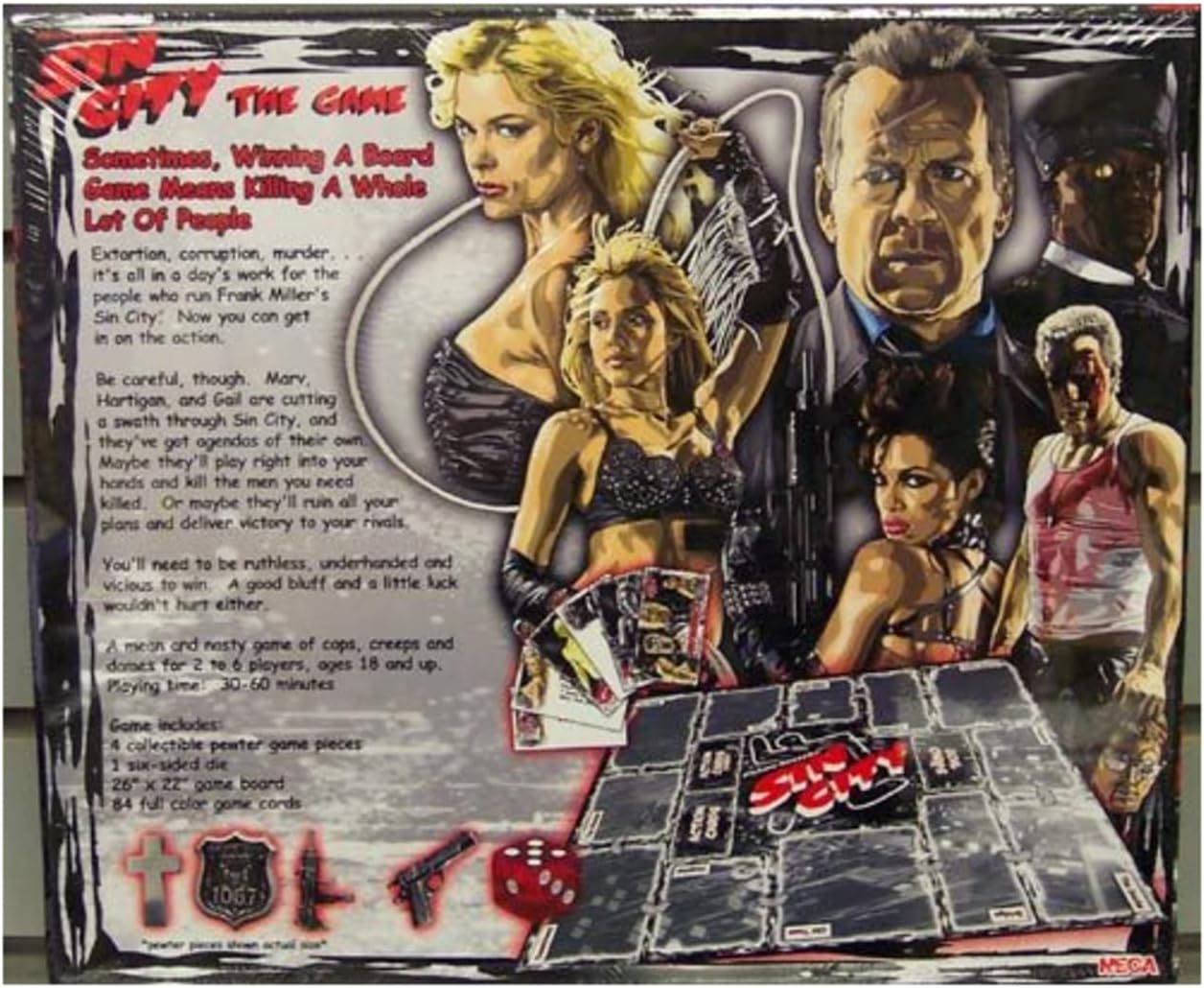 Sin City Frank Miller Comic Book Movie Board Game