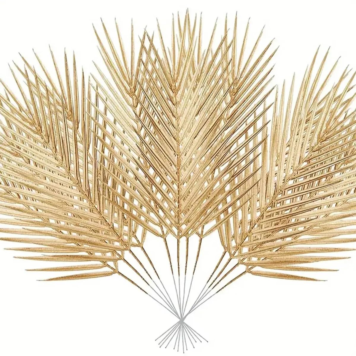 Feuilles de palmier artificielles dorées pour réussir votre décoration d'anniversaire